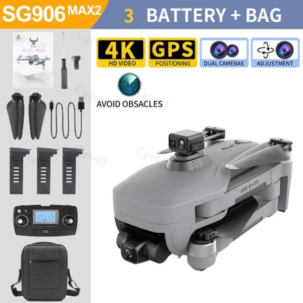 2370-948ef7.jpg Drone professionnel SG906 MAX2 4K, caméra HD, Laser