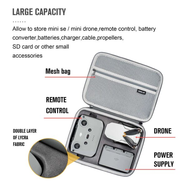 DJI – sac à main de rangement Mini 2 en PU, sac à bandoulière Portable