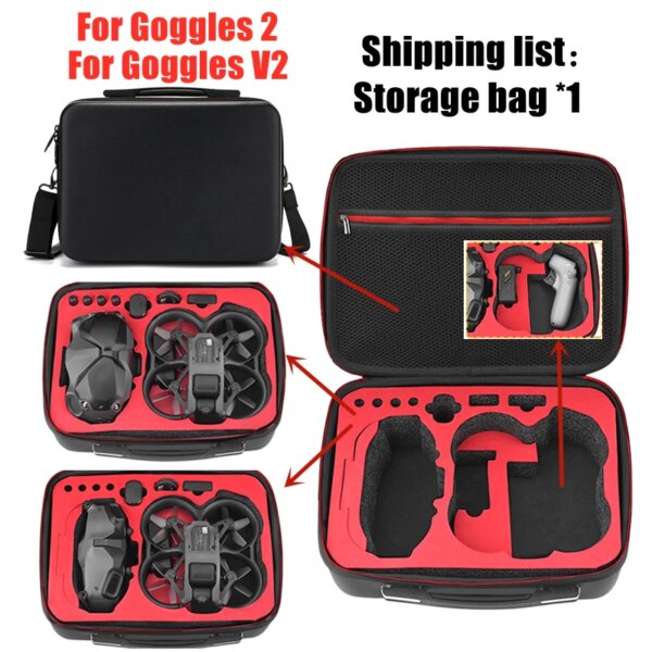 Sac à dos pour DJI FPV Combo/Avata, sac de rangement pour Drone télécommande FPV