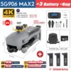 Drone professionnel SG906 MAX2 FPV EIS caméra 4K