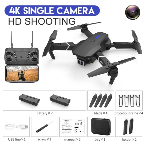 3592-d72477.jpg Quadcopter Drone E88 Pro WIFI FPV avec grand Angle HD 4K 2023 P