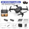 Drone professionnel avec caméra HD grand Angle E88Pro RC 4K 2023 P pliable