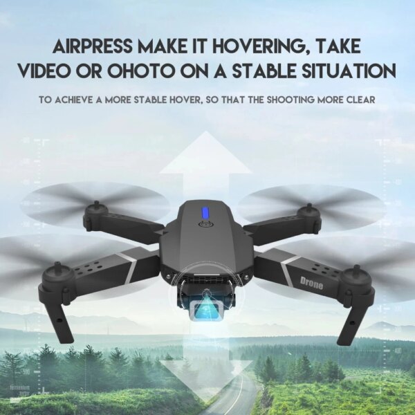 4359-e26149.jpg Mini Drone professionnel WIFI HD 4k E88, avec Mode caméra