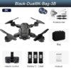 Drone 4k HD Double Caméra FPV RC Drone Avec 1080P Pliage Quadcopter Rc Distance 500M Cadeau Jouet