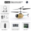 Drone helicoptere 4K RC, caméra HD professionnelle, détection de geste