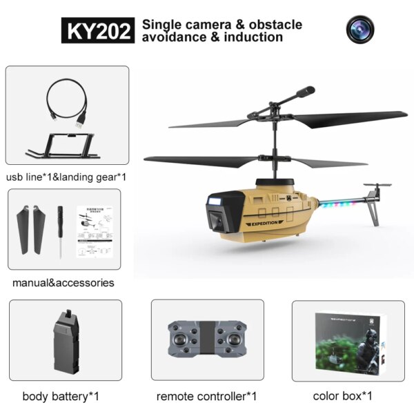 Drone helicoptere 4K RC, caméra HD professionnelle, détection de geste