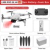 Drone FPV L900 PRO SE 4K HD à double caméra eviter les obstacles visuel