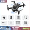 Drone professionnel KY912 avec caméra HD 4K, quadricoptère professionnel pliable
