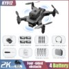 Drone professionnel KY912 avec caméra HD 4K, quadricoptère professionnel pliable