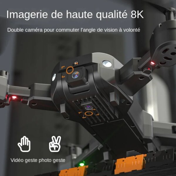 Drone 5G GPS 8K – Quadrirotor professionnel pour photographie aérienne