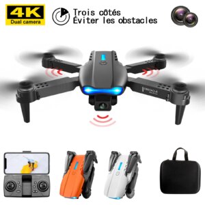 Mini Drone FPV E99 Pro RC 4K double caméra, WIFI