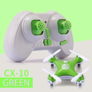 Mini Drone CX-10 G 4CH 6 axes RC, jouet hélicoptère de poche avec lumière LED