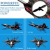 Drone FPV Avion F22 RC avec lumières LED, télécommande, 2.4G Radio Contro Glider