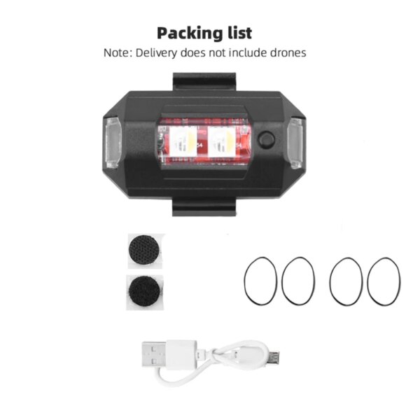 🚁 Lampe Stroboscopique LED Universelle pour Drone DJI – Sécurité et Visibilité Maximale