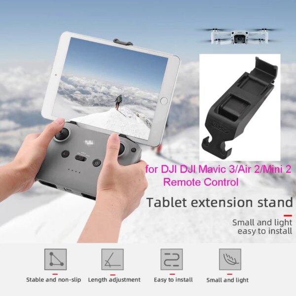📱 Support Tablette pour Télécommande DJI – Clip de fixation pour iPad Mini / Air / Pro