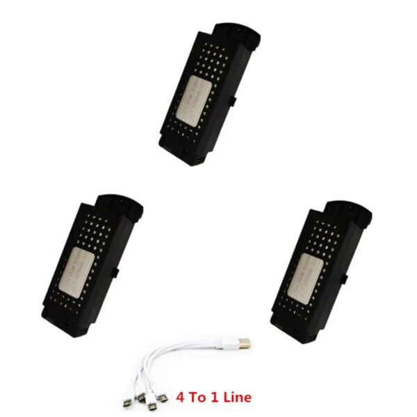 🚁 Pièces de Rechange pour Drone Q6 RC 8K – Batterie, Hélice et Cadre