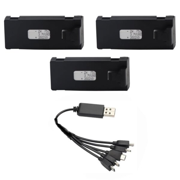 🔋 Batterie Lipo 3.7V 1800mAh – Autonomie optimale pour Mini Drone