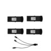 🔋 batterie drone 3.7V 1800mAh/cadre de protection/hélice feuille