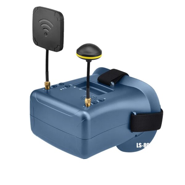 Lunette FPV LS-800D G 40CH 5 pouces 5.8 pouces HD DVR, Kit de casque vidéo pour Drone de course RC