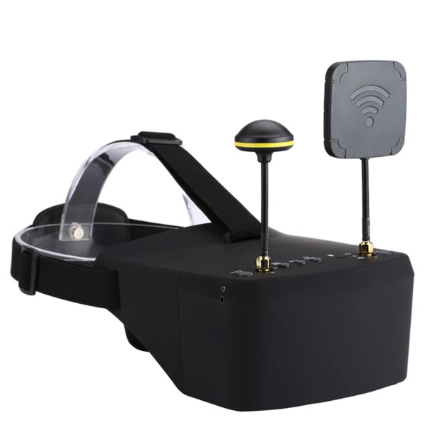 lunette fpv Casque vidéo HD EV800D, 5.8G, 40ch, 5 pouces, 800x480