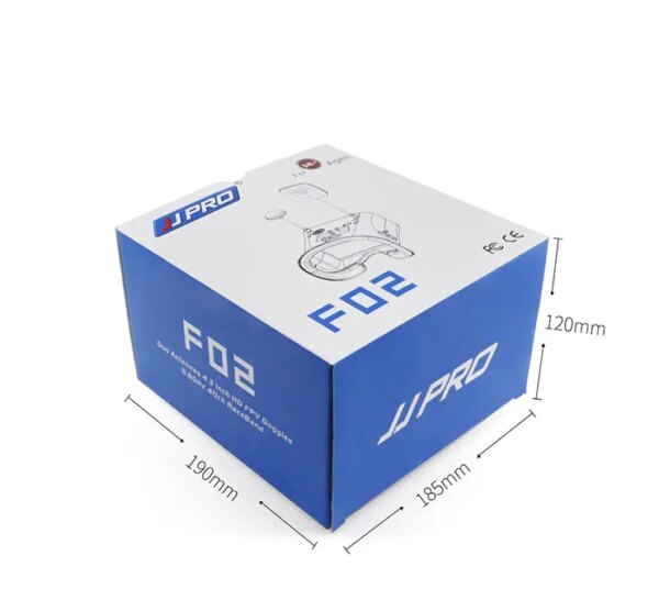 lunette fpv F02 JJPRO 2020 GHz, 5.8 pouces, 40ch