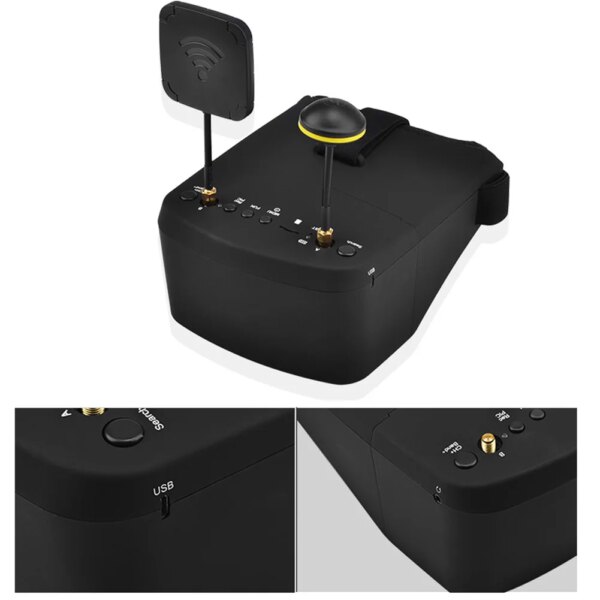 7241-6b70ee.jpg Lunette FPV LS 800D avec récepteur DVR 5.8G 40ch