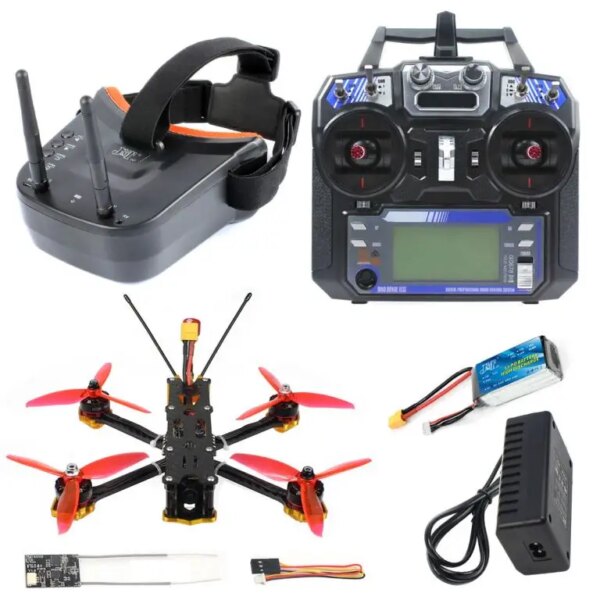 Drone fpv de course F220, 5 pouces, 220mm, avec caméra Razer Micro 1200TVL