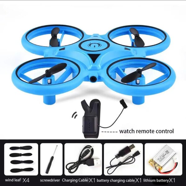 Mini drone-montre RC UFO Drone, montre intelligente, télécommande