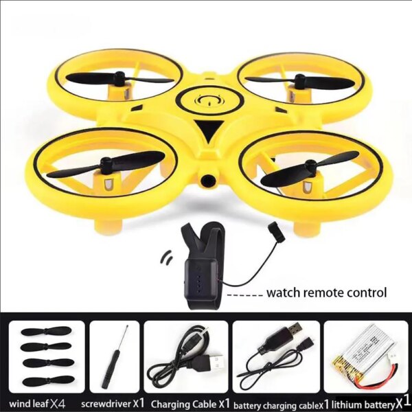 Mini drone-montre RC UFO Drone, montre intelligente, télécommande