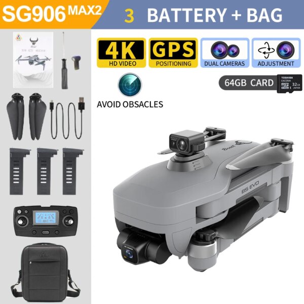Drone FPV 4K de caméra professionnel SG906 MAX2