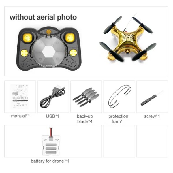 Mini Drone avec caméra HD Wifi Rc de poche, quadricoptère pliable pour Selfie