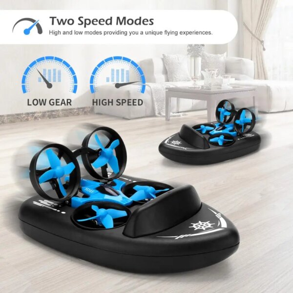 8326-a81b64.jpg Mini Drone Quadcopter H36F RTF, Mode sans tête, 3 en 1, vol maritime et terrestre