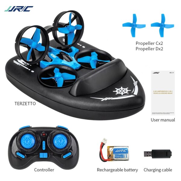 8326-a851d9.jpg Mini Drone Quadcopter H36F RTF, Mode sans tête, 3 en 1, vol maritime et terrestre