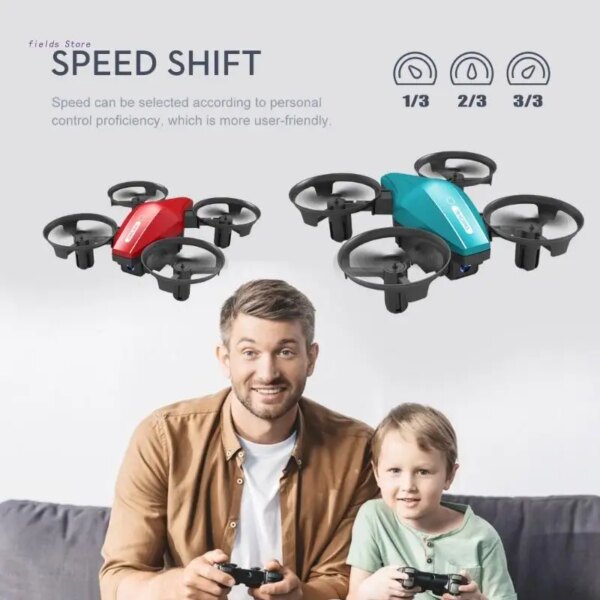 Mini Drone pour enfants, Mode sans tête, 2 Batteries et 3 vitesses pour garçons et filles
