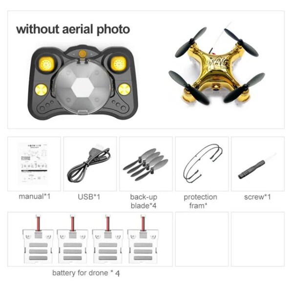 Mini Drone 4K avec caméra HD, Wifi Rc, de poche