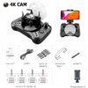 Mini Drone 4K avec caméra HD, Wifi Rc, de poche